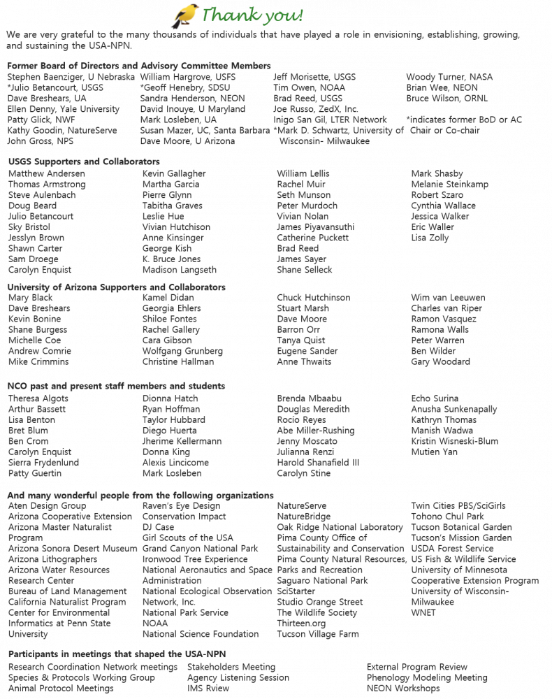 Thank yous from 10 year anniversary page 1