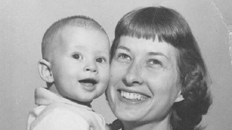 Marjorie H Schwartz with her baby son Mark